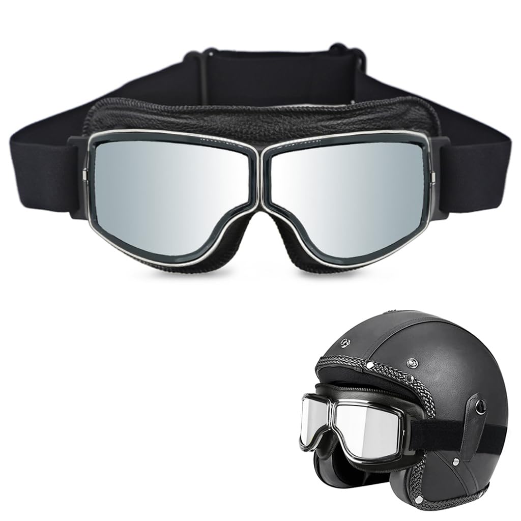 Proberos Motorcycle Goggles for Motocross ATV/Dirt Bike Racing, Anti-Scratch Motorcycle Riding Goggles for Harley, Bike, Retro Motorcross Helmet Goggle for Men Women Proberos Motorcycle Goggles for Motocross ATV/Dirt Bike Racing, Anti-Scratch Motorcycle Riding Goggles for Harley, Bike, Retro Motorcross Helmet Goggle for Men Women
